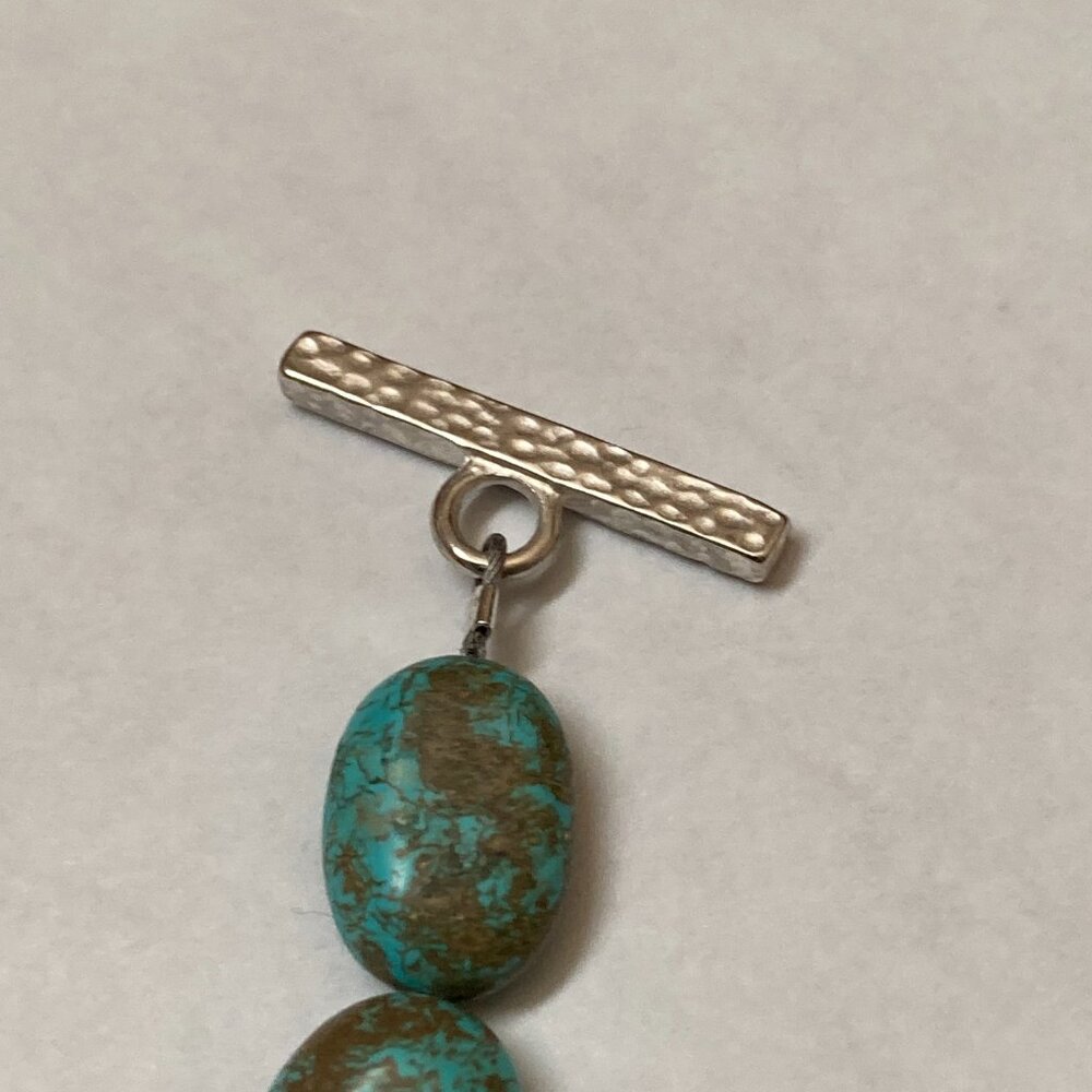 Turquoise Toggle Bracelet 7.25" - Picture 5 of 6